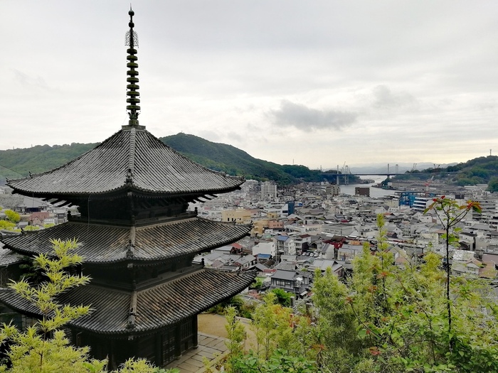 vue de Onomichi depuis la pagode