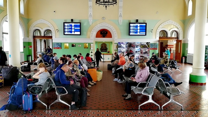 Salle d'attente de la gare